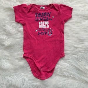 NFL Team Apparel “Daddy Loves the Colts” Baby Onesie